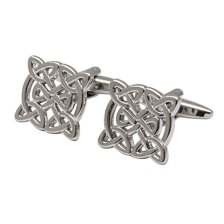 Cufflink Man Cufflinks The Galway - Rhodium Celtic Cufflinks