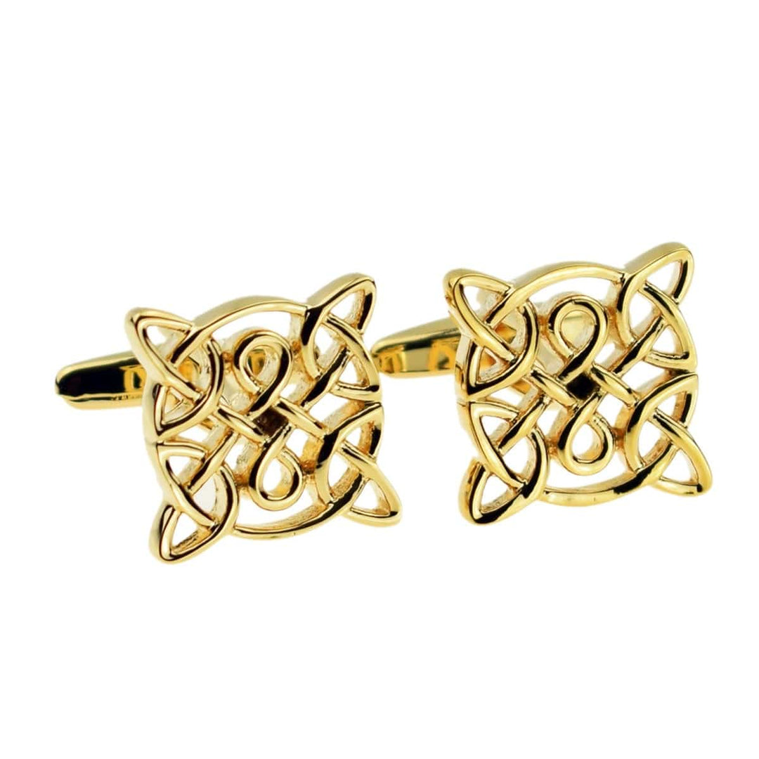 Cufflink Man Cufflinks The Kildare - Gold Plated Celtic Cufflinks