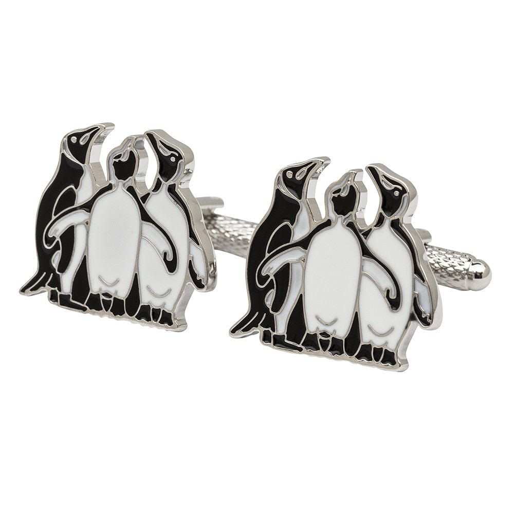 Cufflink Man Cufflinks Three Penguins Cufflinks