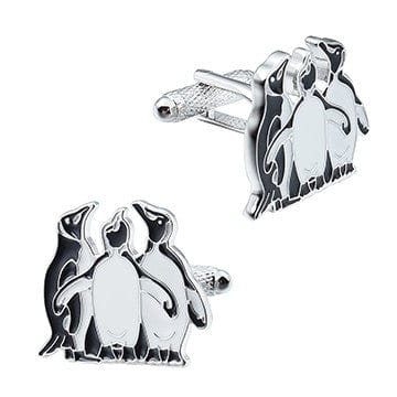 Cufflink Man Cufflinks Three Penguins Cufflinks