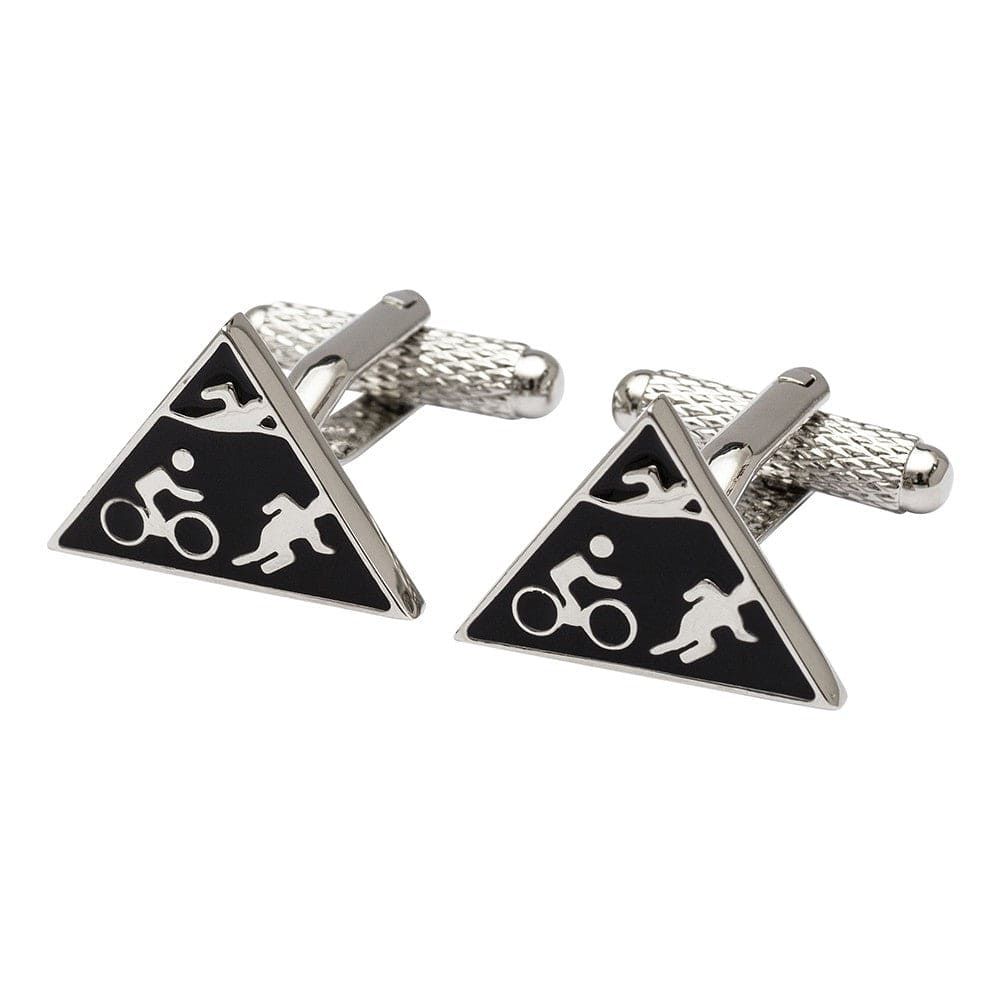 Cufflink Man Cufflinks Triathlon Cufflinks