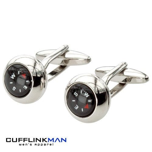 Cufflink Man Cufflinks True Sense Of Direction Compass Cufflinks