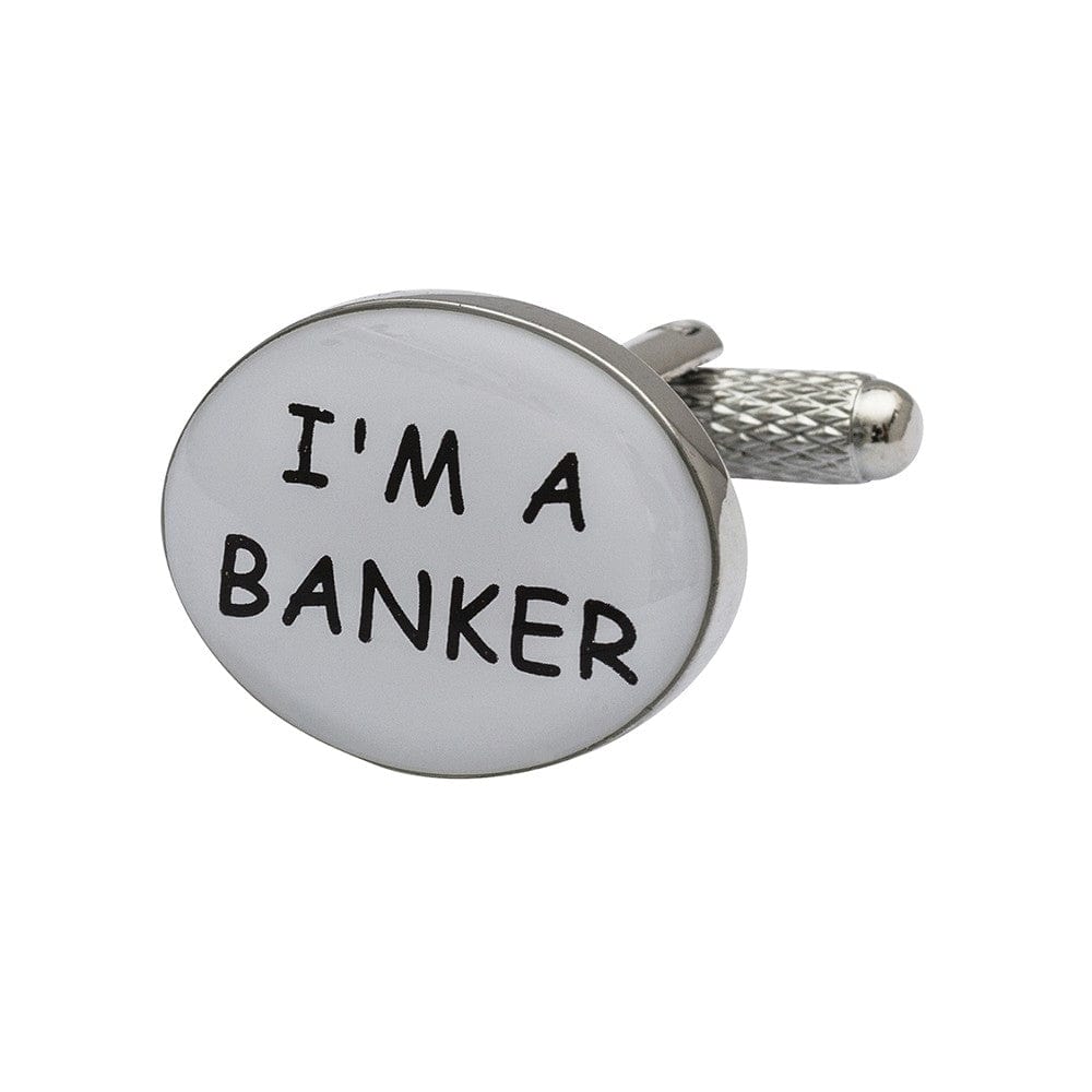 Cufflink Man Cufflinks Trust me I'm A Banker Cufflinks