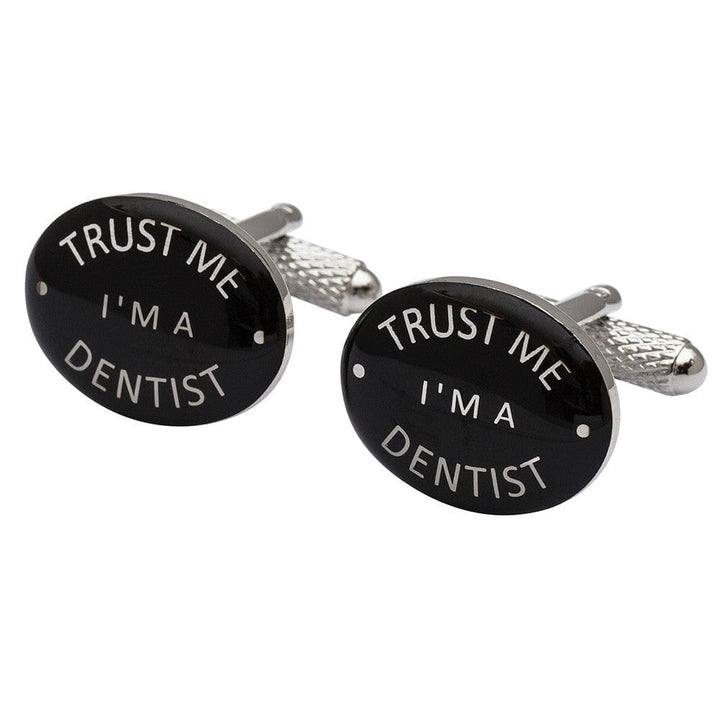 Cufflink Man Cufflinks Trust me I'm A Dentist Cufflinks