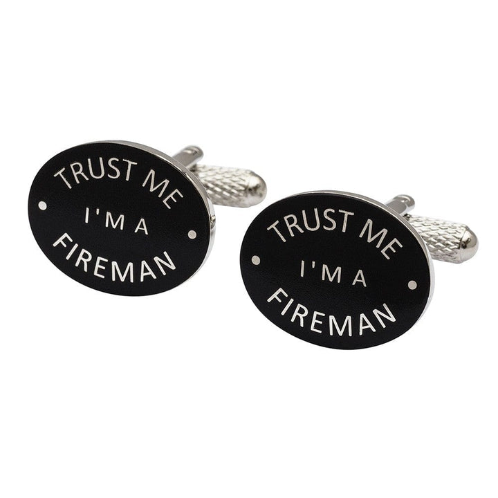 Cufflink Man Cufflinks Trust me I'm A Fireman Cufflinks