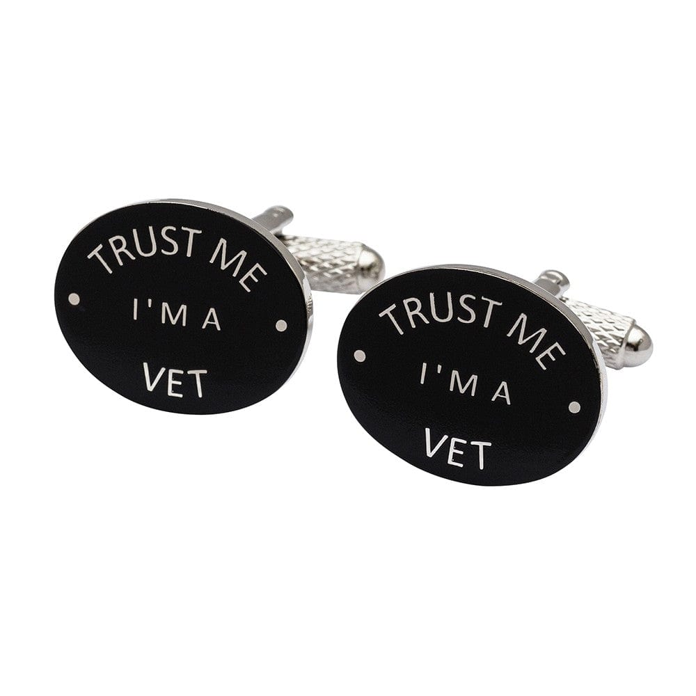 Cufflink Man Cufflinks Trust me I'm A Vet Cufflinks