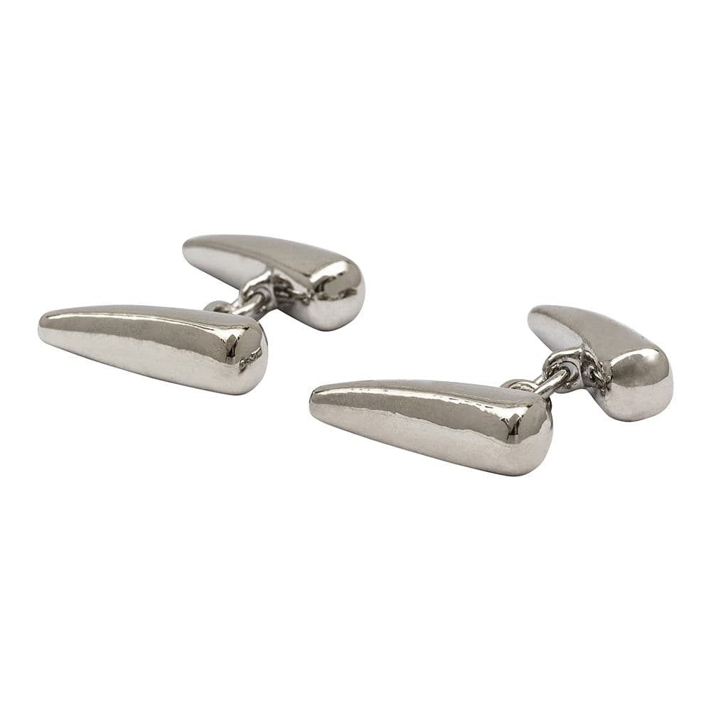 Cufflink Man Cufflinks Tusks - Rhodium Cufflkinks