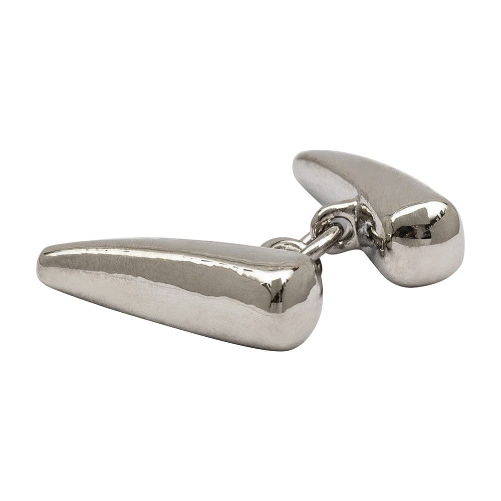 Cufflink Man Cufflinks Tusks - Rhodium Cufflkinks