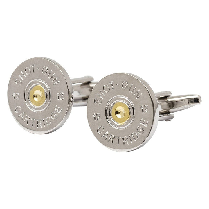 Cufflink Man Cufflinks Two Tone Shotgun Cartridge Cap Cufflinks