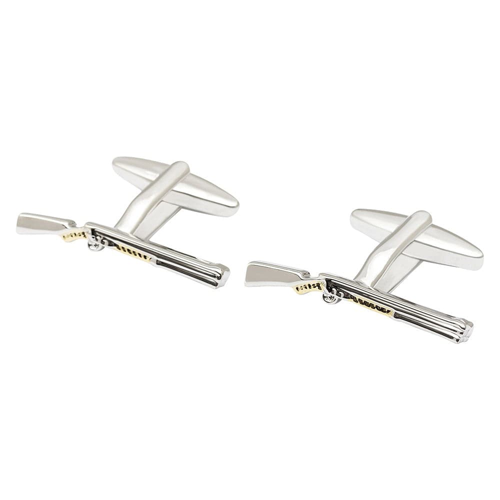 Cufflink Man Cufflinks Two-Tone Shotgun Cufflinks