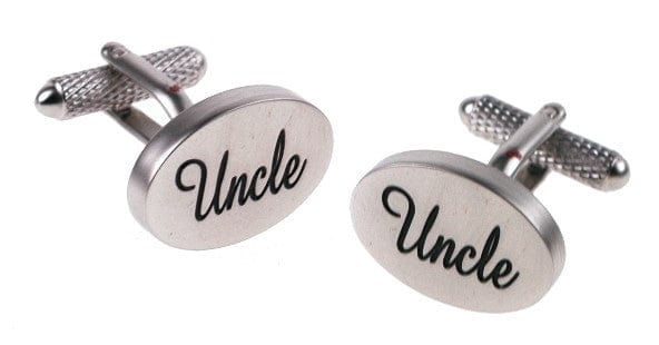 Cufflink Man Cufflinks Uncle Wedding Cufflinks Oval Italics