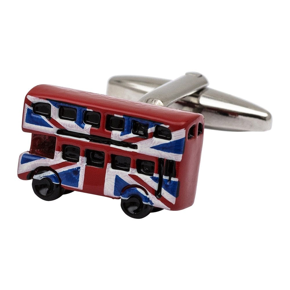 Cufflink Man Cufflinks Union Jack Double Decker London Bus Cufflinks