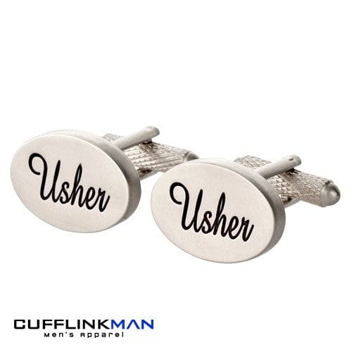 Cufflink Man Cufflinks Usher Cufflinks Oval Italics