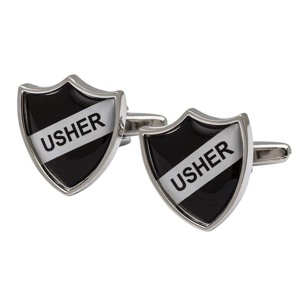 Cufflink Man Cufflinks Usher Shield Cufflinks