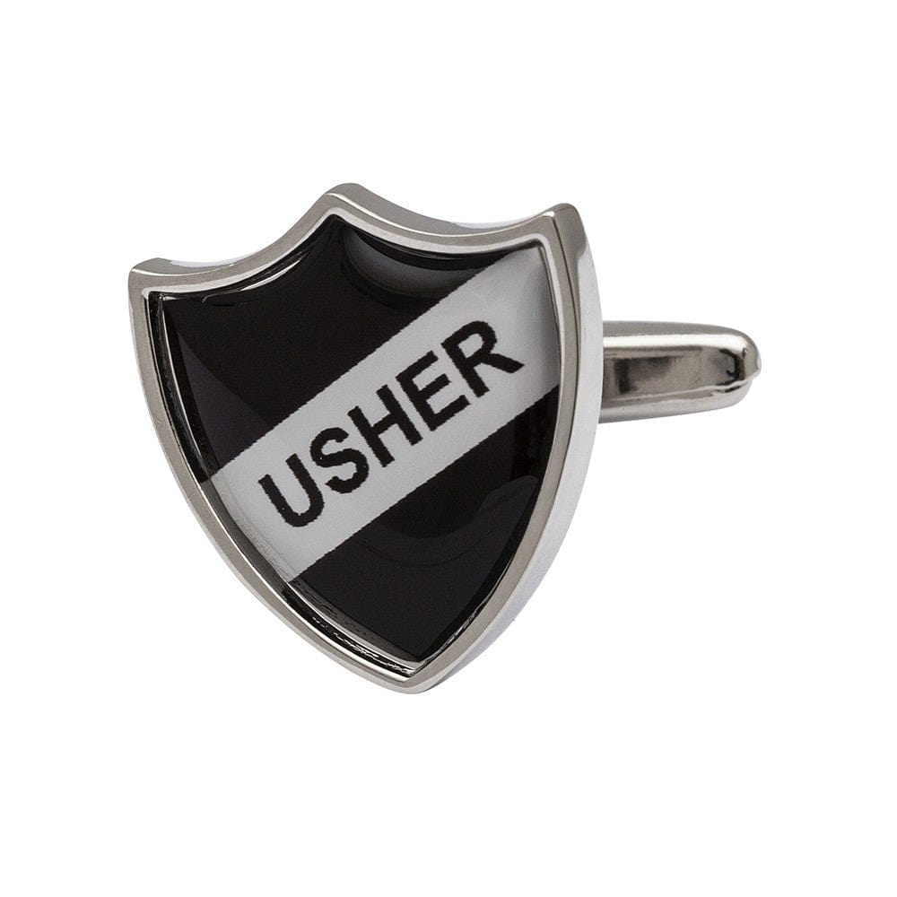 Cufflink Man Cufflinks Usher Shield Cufflinks