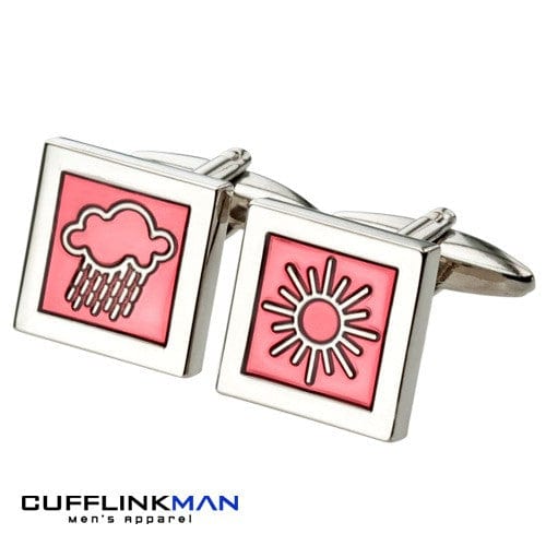 Cufflink Man Cufflinks Weather cufflinks