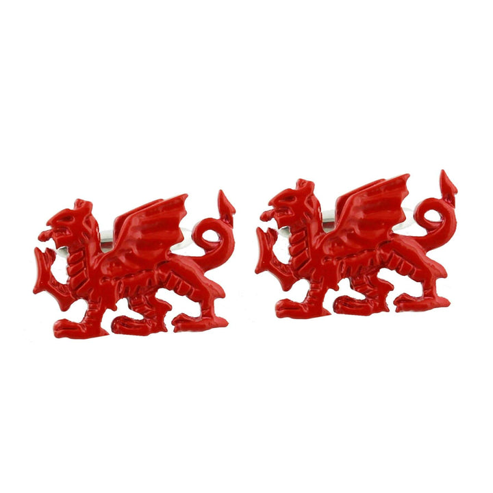 Cufflink Man Cufflinks Welsh Dragon Cufflinks - Red Dragon Cufflinks -