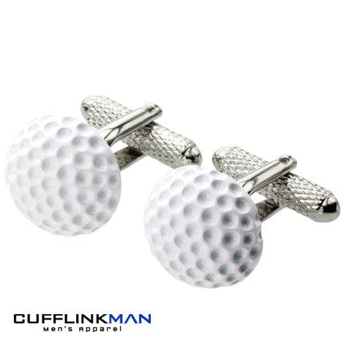 Cufflink Man Cufflinks White Golf Ball Cufflinks