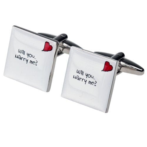 Cufflink Man Cufflinks Will you Marry Me? Cufflinks