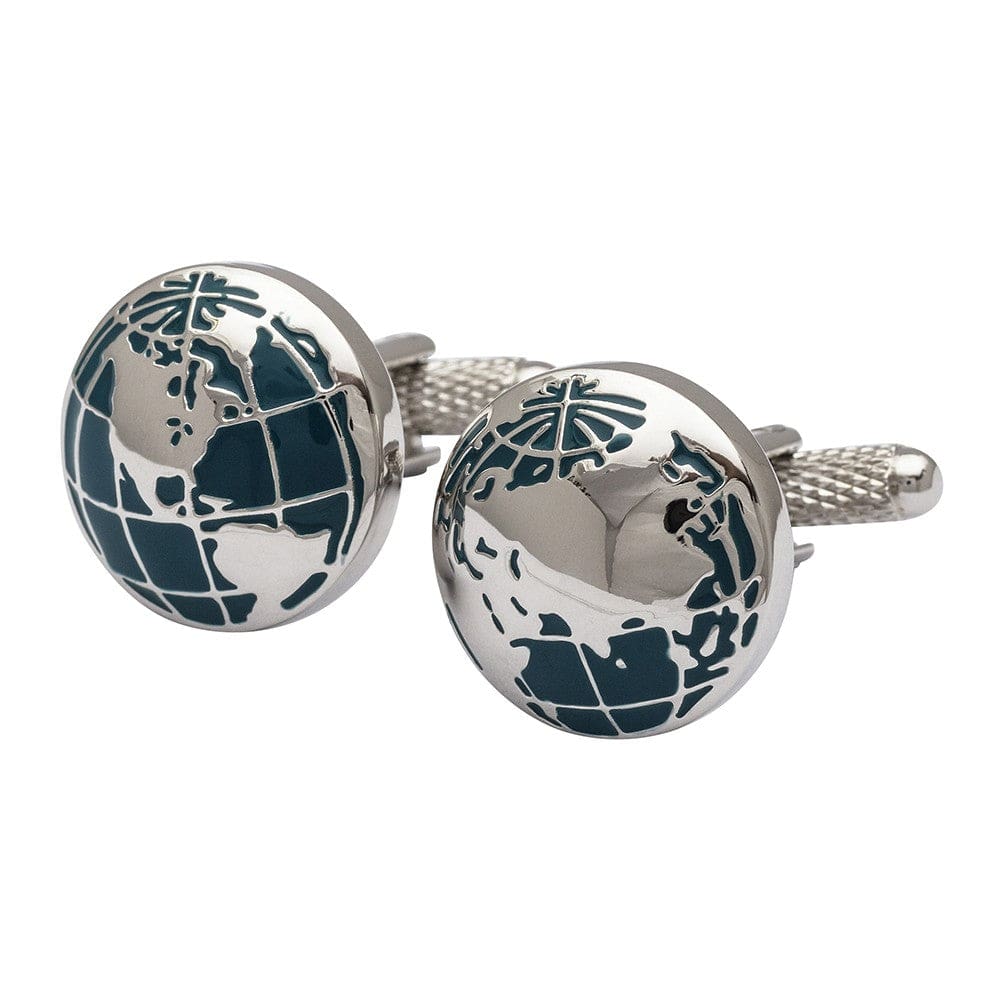 Cufflink Man Cufflinks World Globe Cufflinks