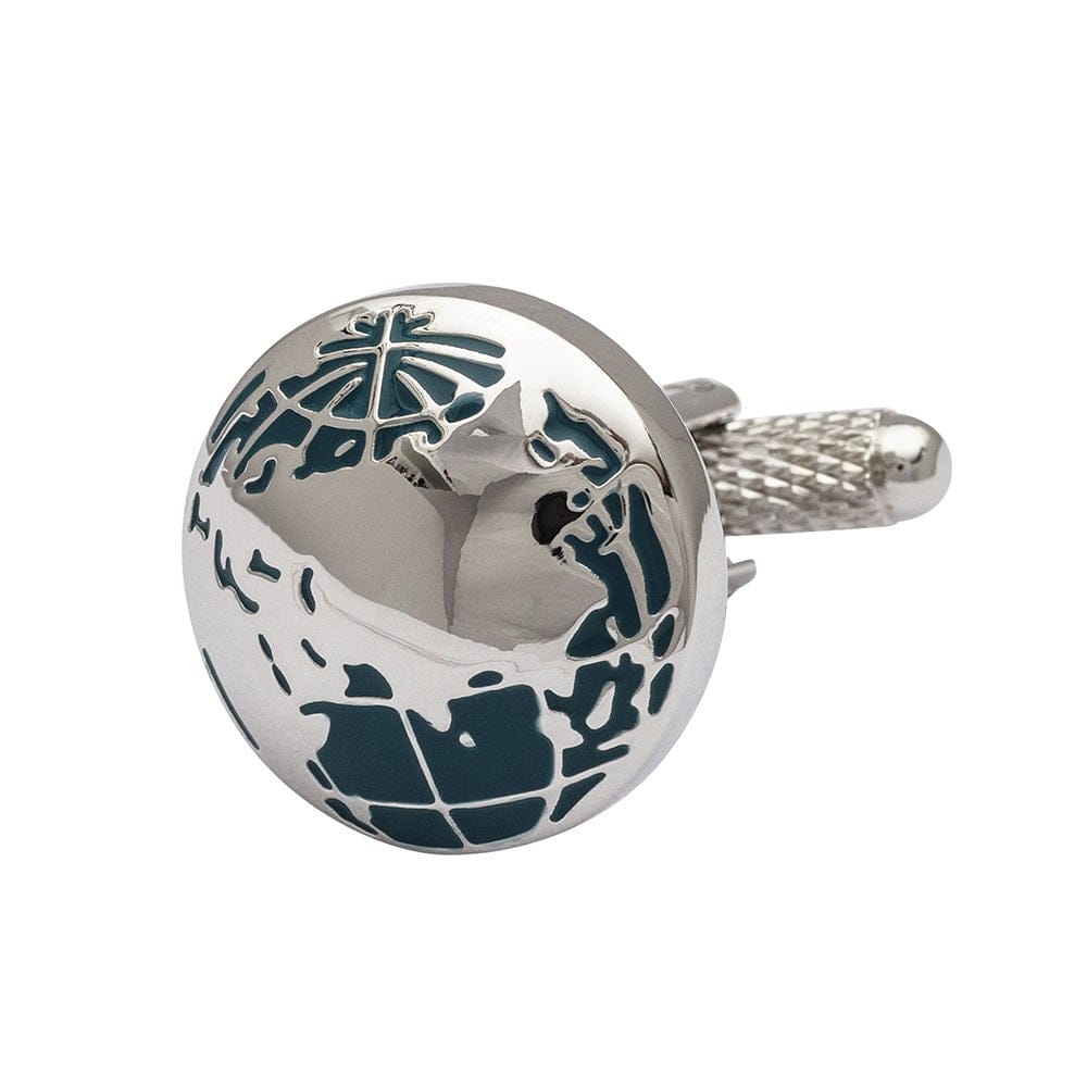 Cufflink Man Cufflinks World Globe Cufflinks