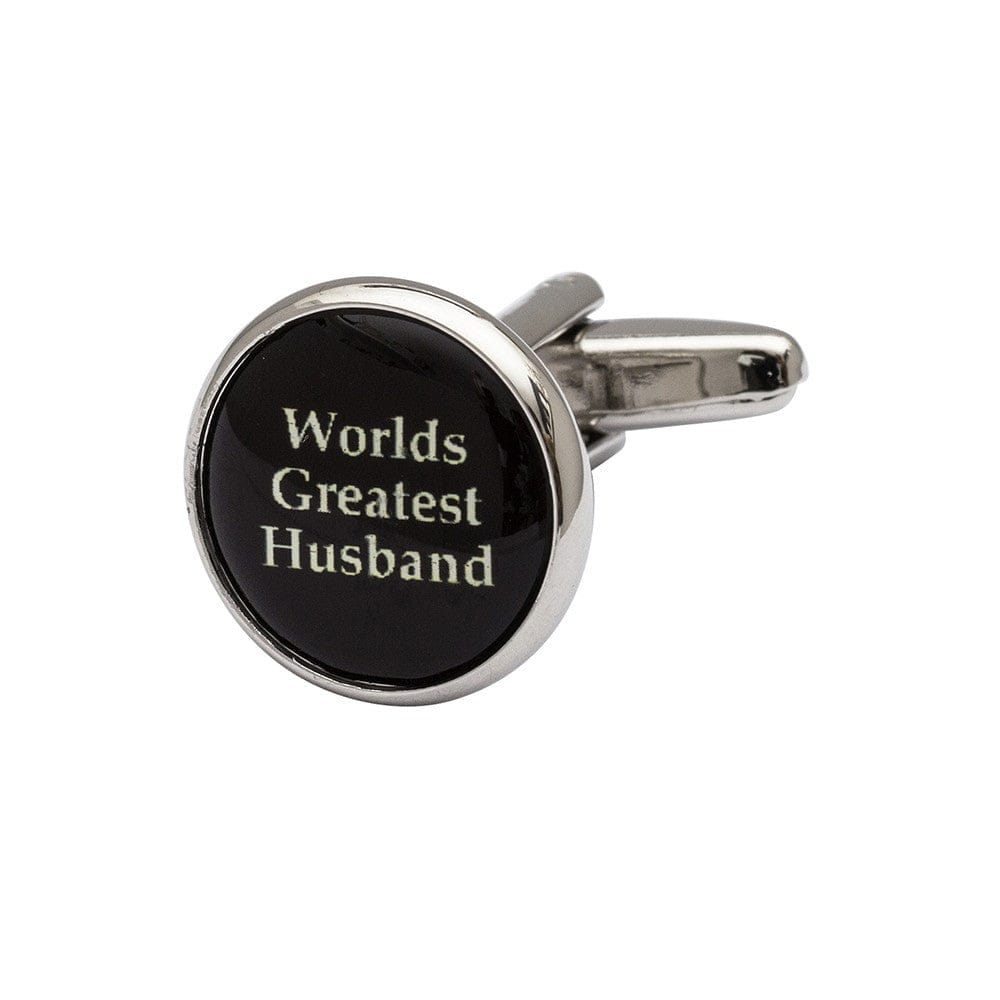 Cufflink Man Cufflinks World's Greatest Husband Cufflinks