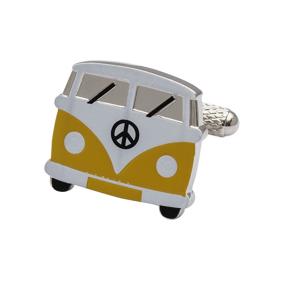 Cufflink Man Cufflinks Yellow Campervan Cufflinks