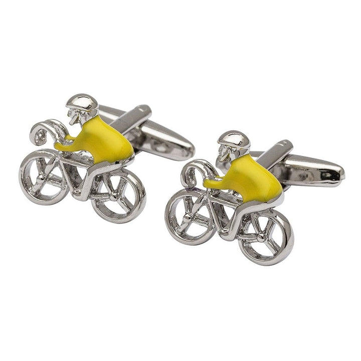 Cufflink Man Cufflinks Yellow Jersey Cycling Cufflinks