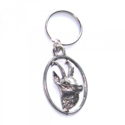 Cufflink Man Key Rings Chamois/Gams Stag Pewter Key Ring