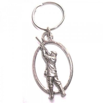 Cufflink Man Key Rings Gamekeeper Pewter Key Ring