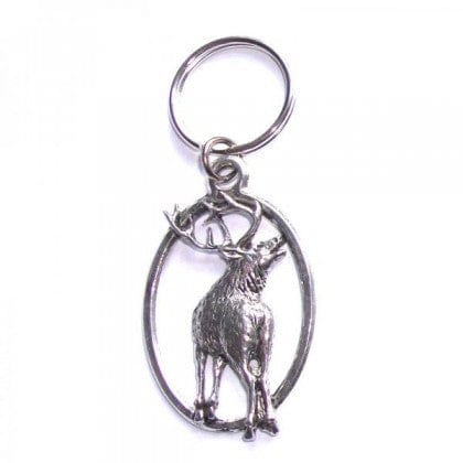 Cufflink Man Key Rings Stag Pewter Key Ring