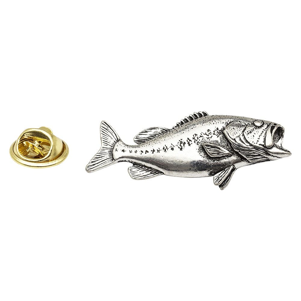 Cufflink Man Lapel Pins Bass Fish - Fishing - Pewter Lapel Pin Badge