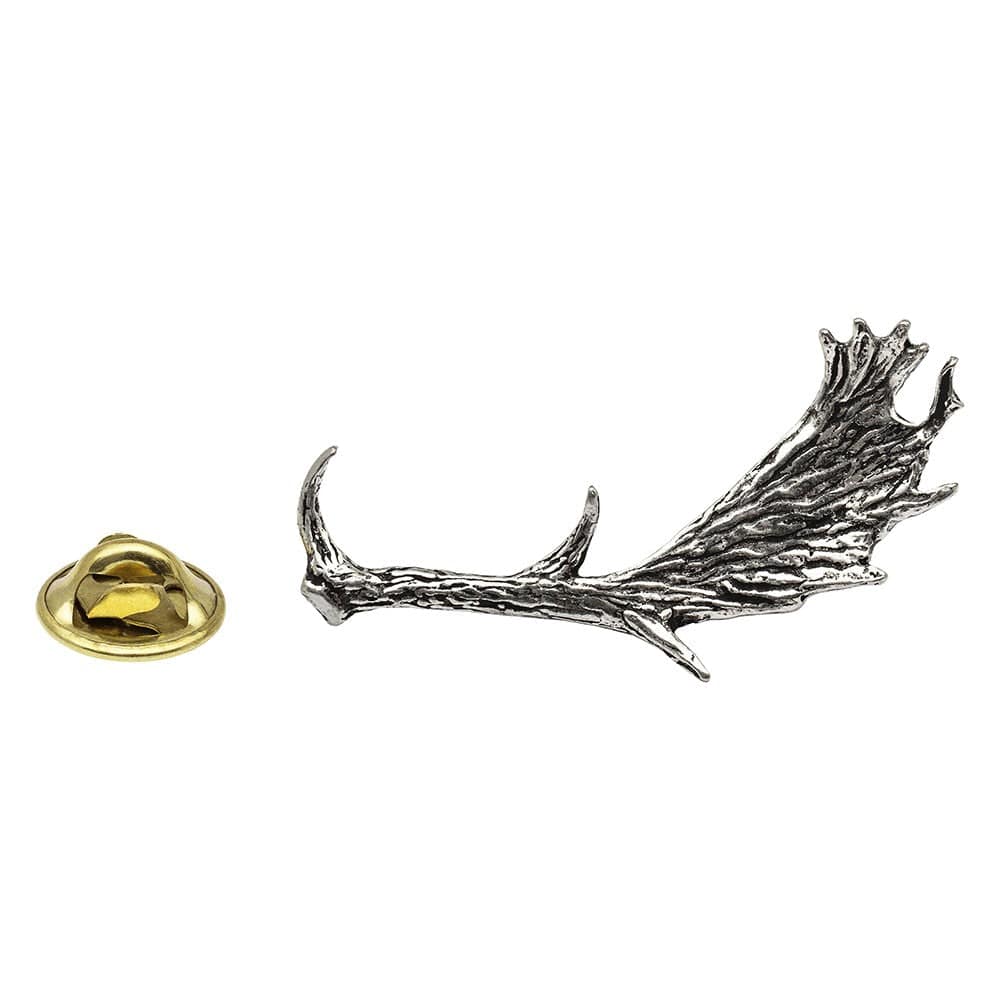 Cufflink Man Lapel Pins Fallow Deer Antlers Pewter Lapel Pin Badge