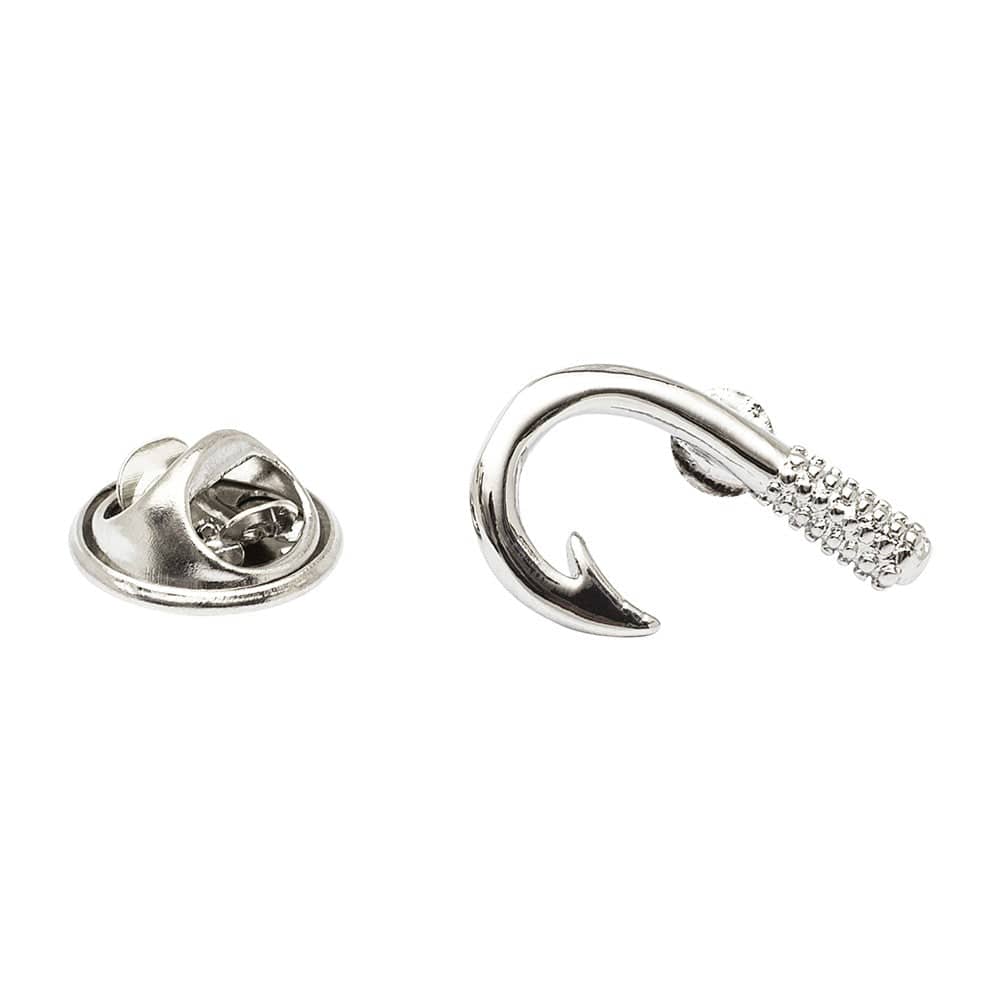 Cufflink Man Lapel Pins Fishing Hook Lapel Pin Badge