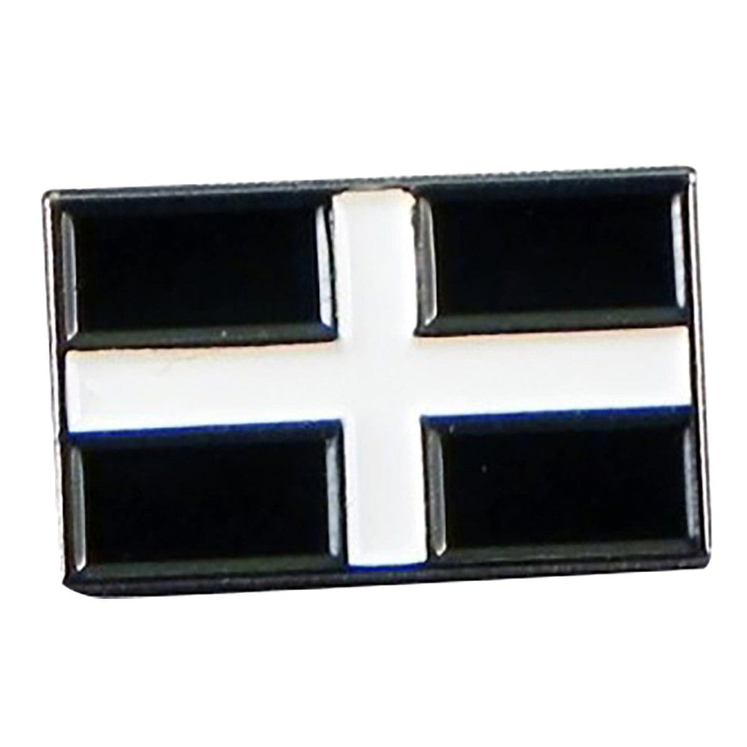 Cufflink Man Lapel Pins Flag of Cornwall St Piran Flag Lapel Pin