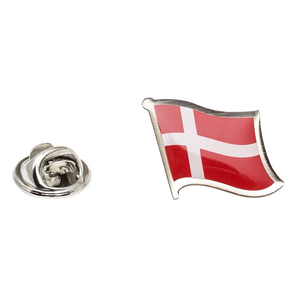 Cufflink Man Lapel Pins Flag of Denmark Lapel Pin - Wavy Flag