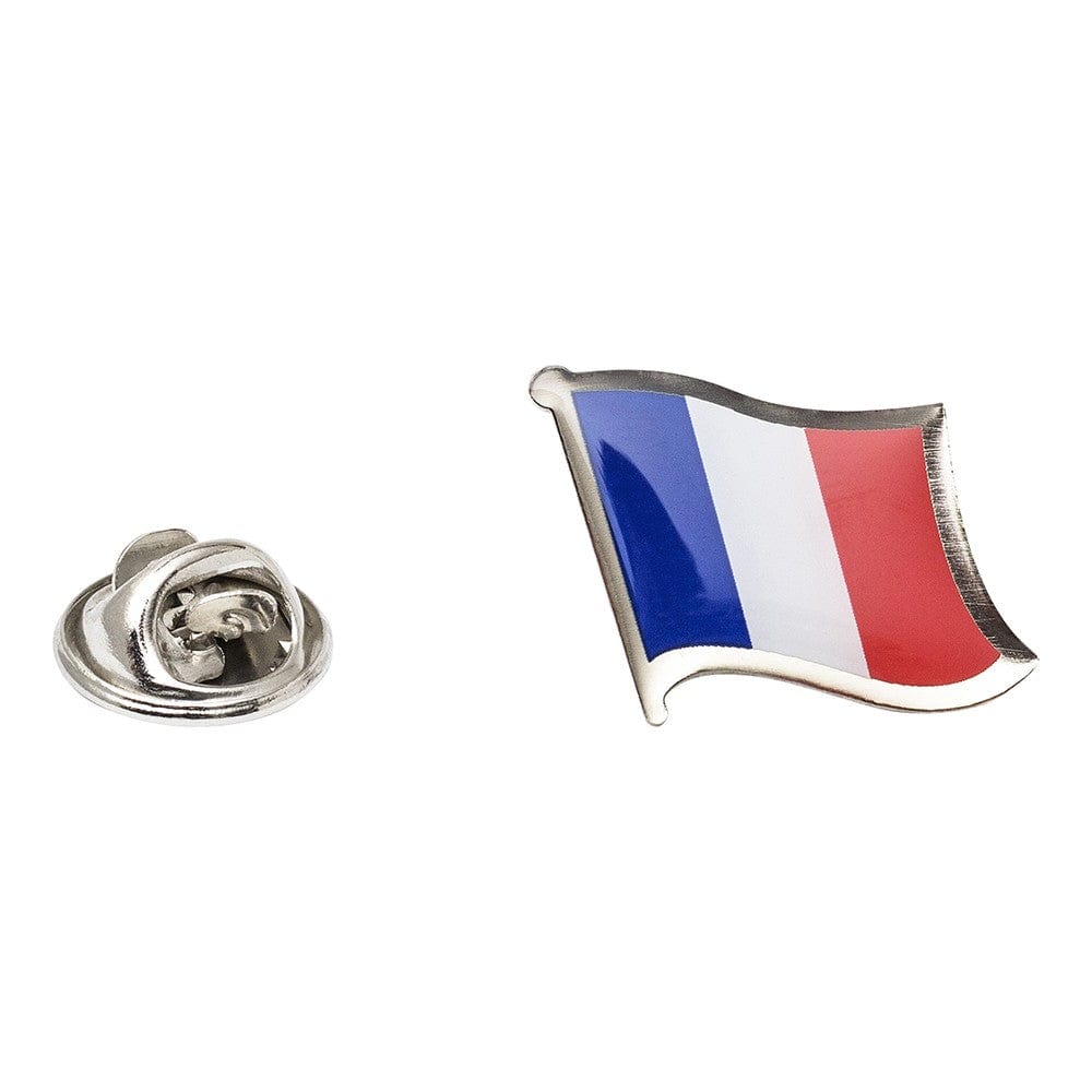 Cufflink Man Lapel Pins Flag of France Lapel Pin - Wavy Flag