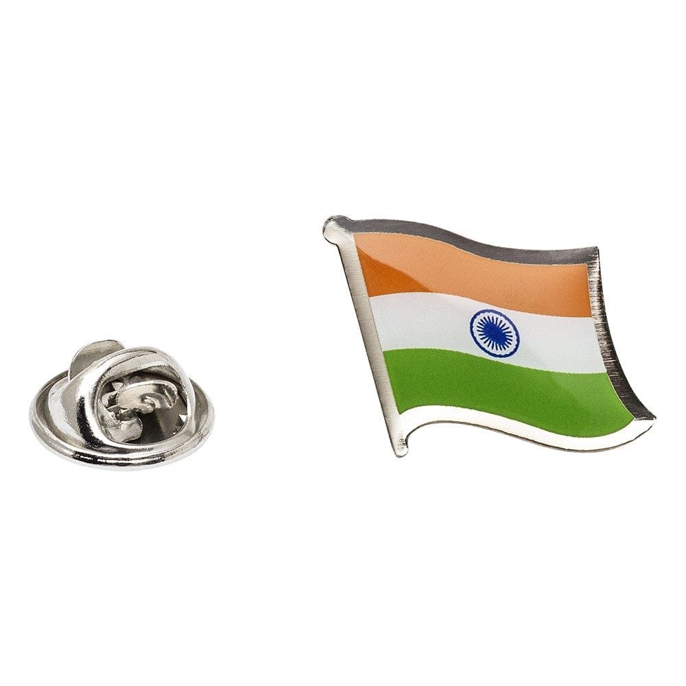 Cufflink Man Lapel Pins Flag of India Lapel Pin - Wavy Flag