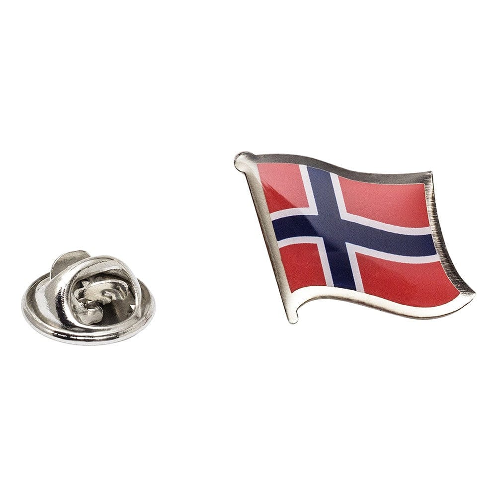 Cufflink Man Lapel Pins Flag of Norway Lapel Pin - Wavy Flag