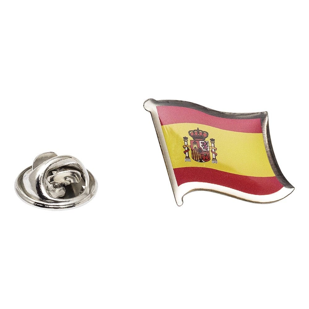 Cufflink Man Lapel Pins Flag of Spain Lapel Pin - Wavy Flag