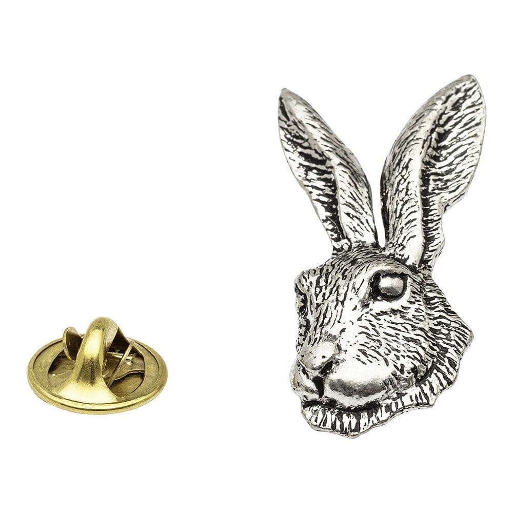 Cufflink Man Lapel Pins Hares Head Pewter Lapel Pin Badge