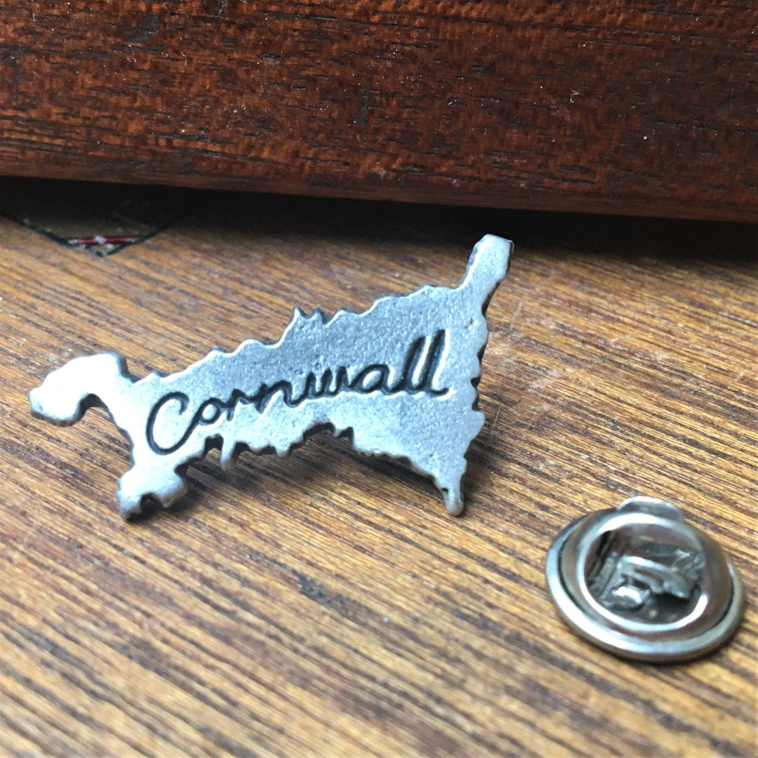 Cufflink Man Lapel Pins Map of Cornwall Lapel Pin