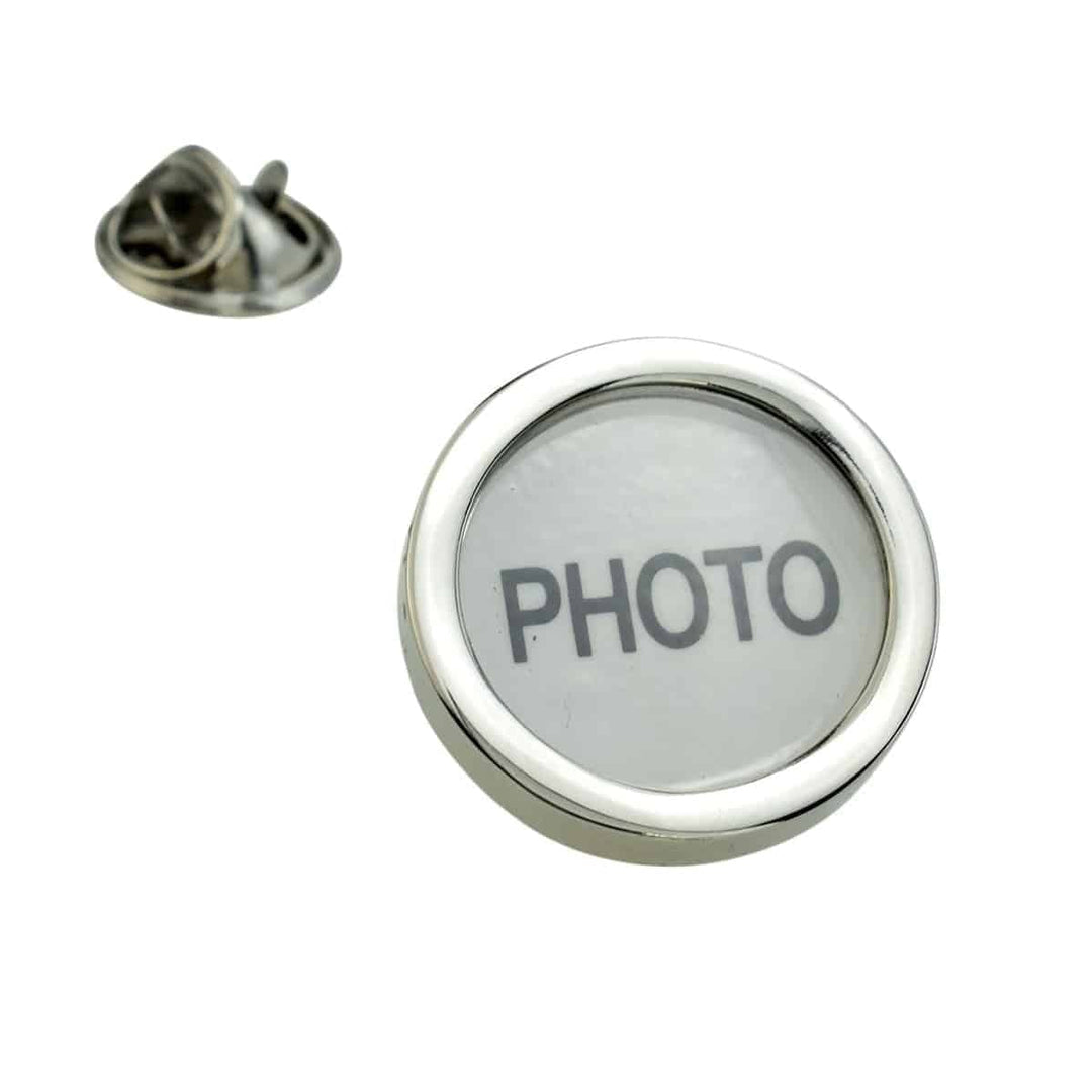 Cufflink Man Lapel Pins - Personalised Personalised Lapel Pin - Add Your Own Photo