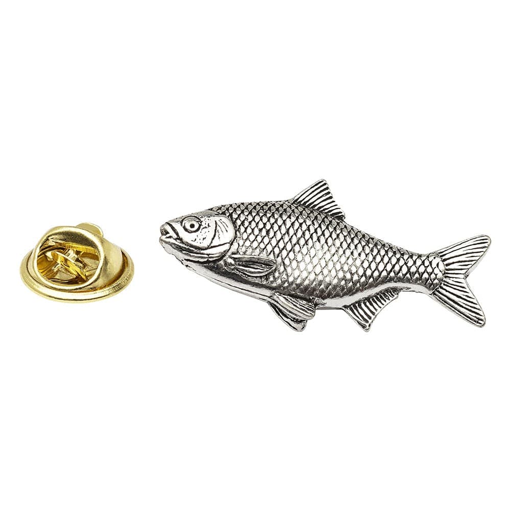 Cufflink Man Lapel Pins Roach Fish - Fishing - Pewter Lapel Pin Badge