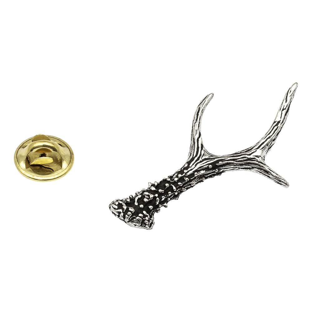 Cufflink Man Lapel Pins Roe Deer Antlers Pewter Lapel Pin Badge