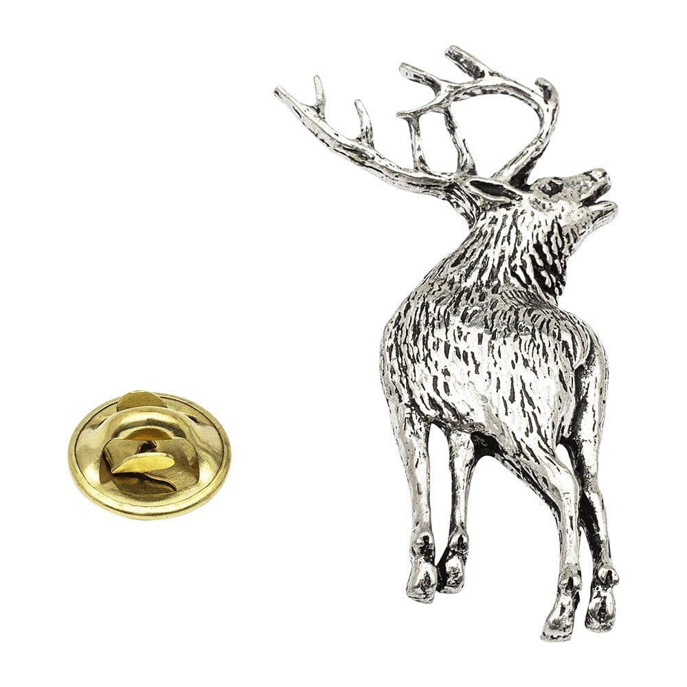 Cufflink Man Lapel Pins Scottish Stag Pewter Lapel Pin Badge