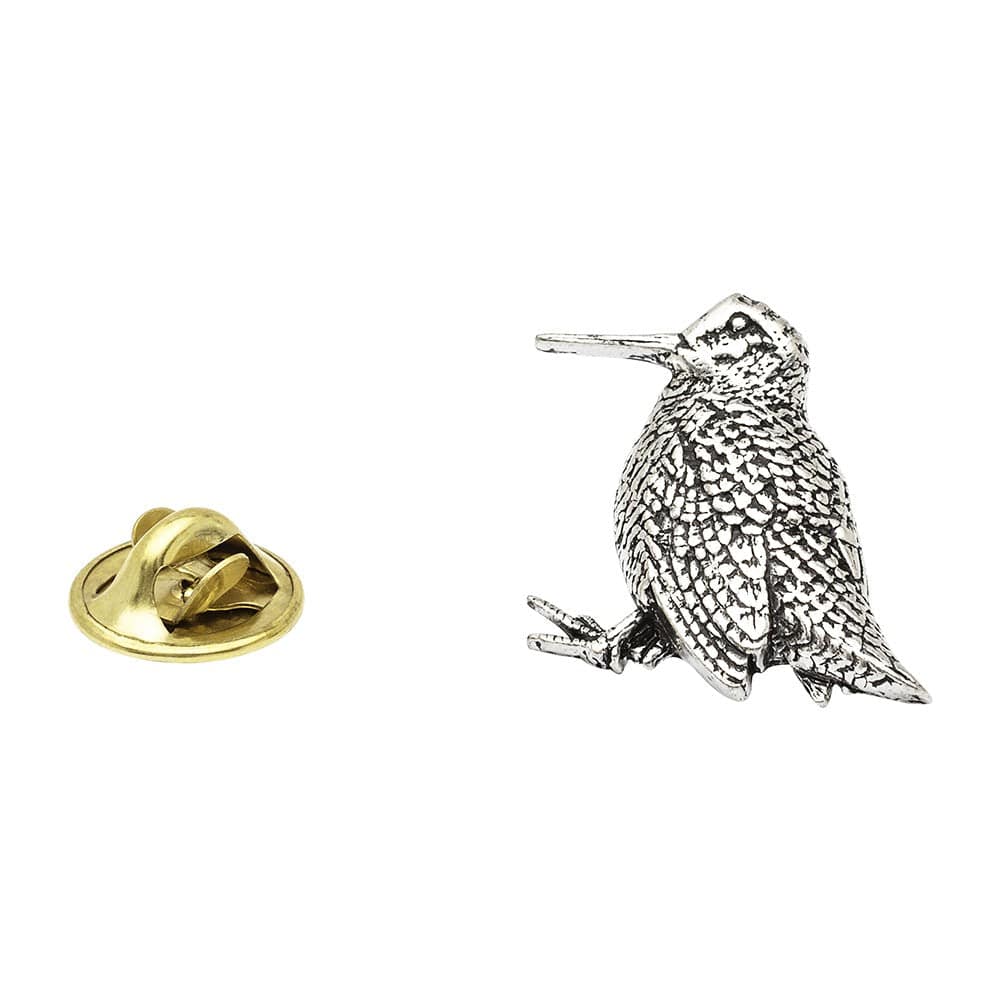 Cufflink Man Lapel Pins Standing Woodcock Pewter Lapel Pin Badge