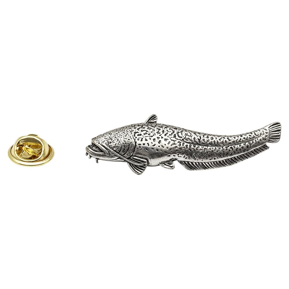 Cufflink Man Lapel Pins Wels Catfish - Fishing - Pewter Lapel Pin Badge