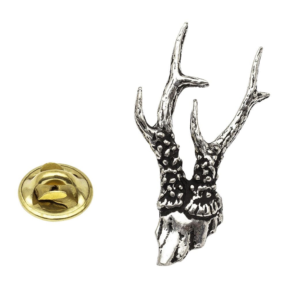 Cufflink Man Lapel Pins Wild Roe Deer Antlers Pewter Lapel Pin Badge