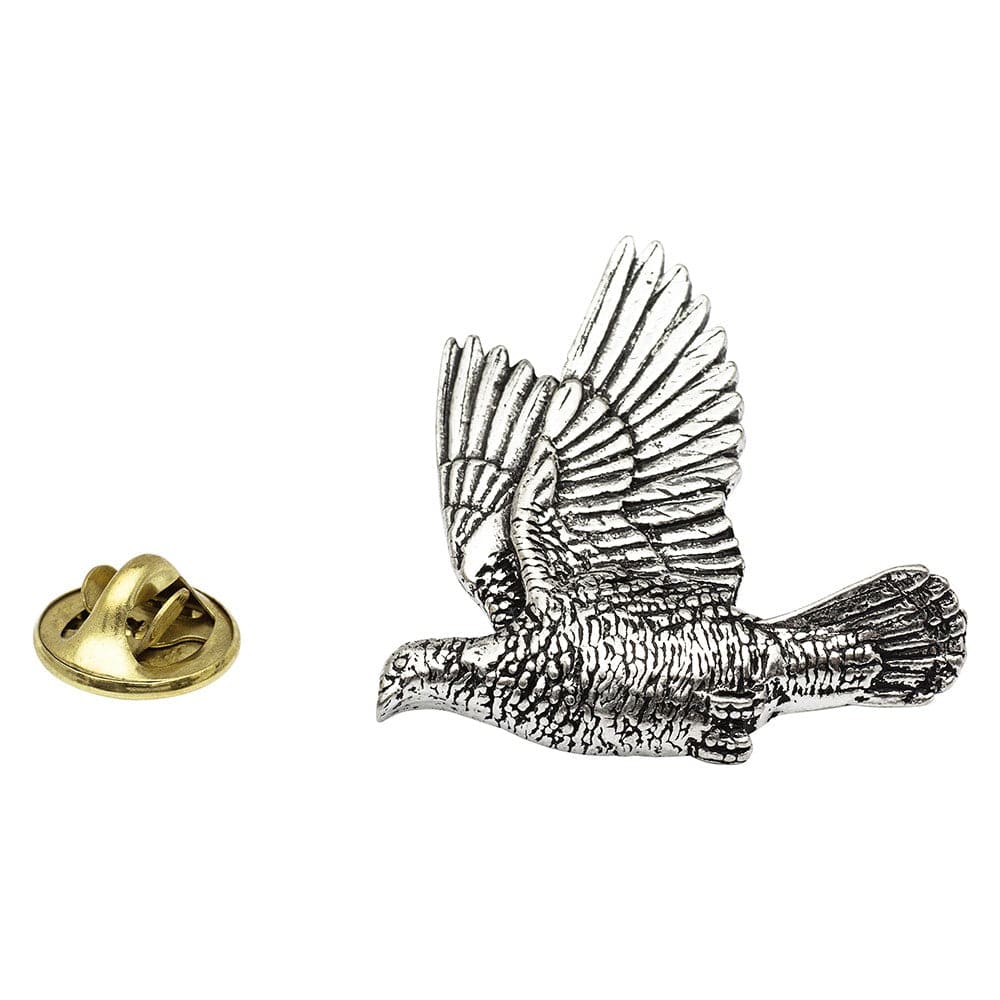 Cufflink Man Lapel Pins Wood pigeon Pewter Lapel Pin Badge